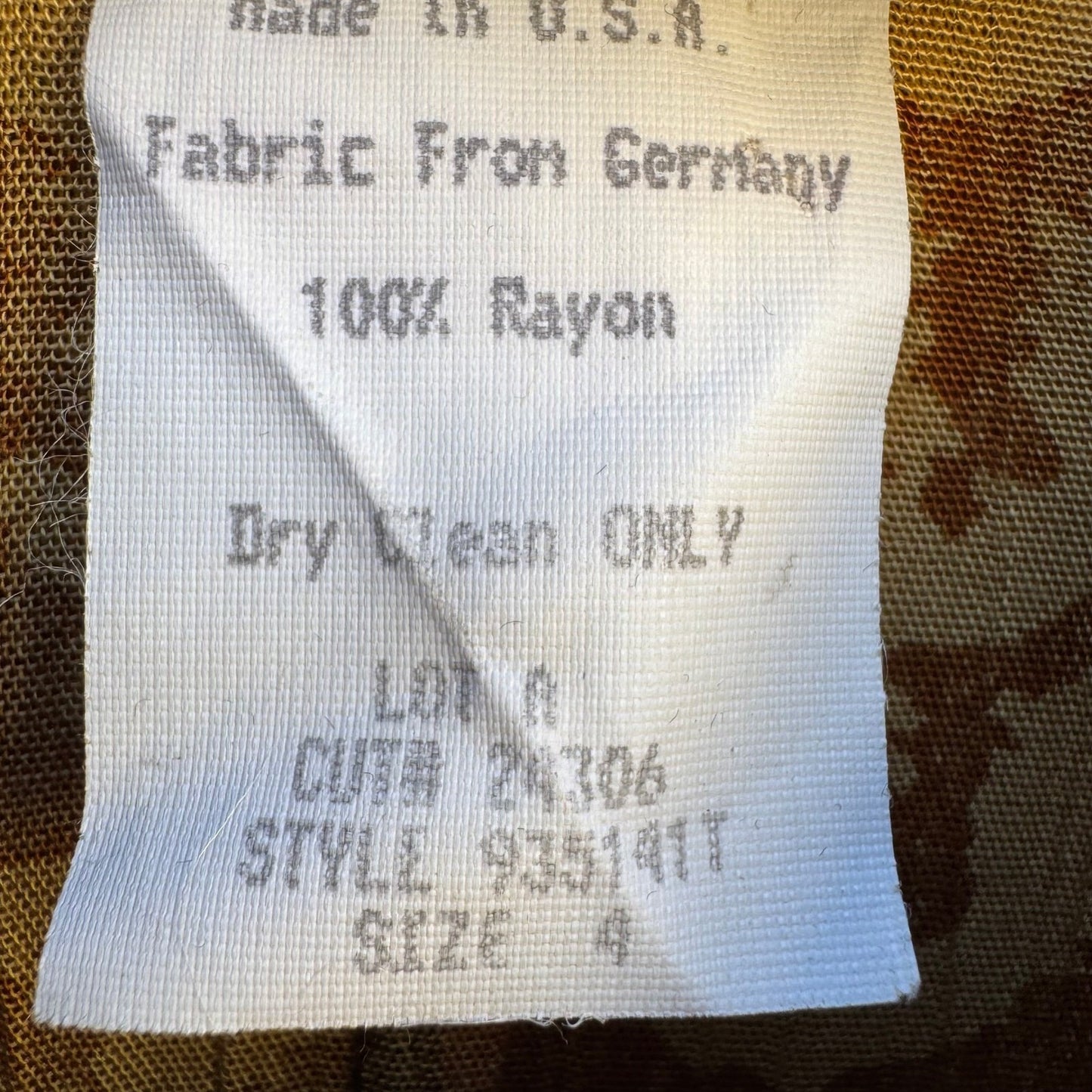 Carole Little Vintage Petite Maxi Dress Womens 4 Abstract Tribal Retro Button Up