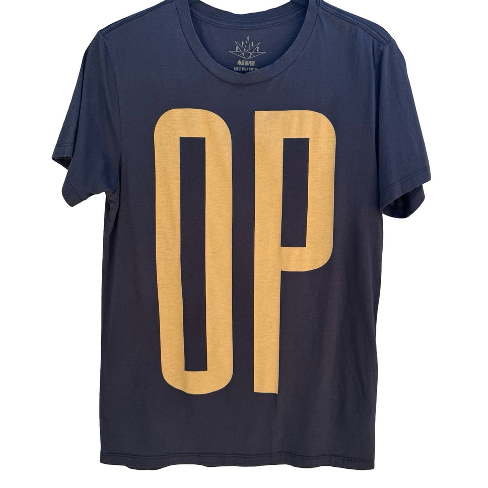 OPNK Mens S Black Pima Peruvian Cotton Graphic Print Tee Shirt Urban Streetwear