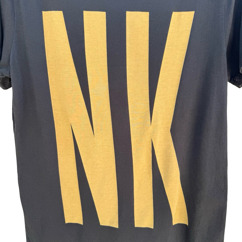 OPNK Mens S Black Pima Peruvian Cotton Graphic Print Tee Shirt Urban Streetwear