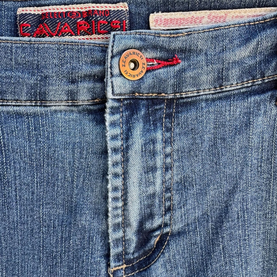 Z. Cavaricci Vintage Dumpster Girl Low Rise Blue Womens Bootcut Denim Jeans 13