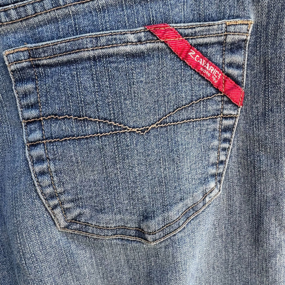 Z. Cavaricci Vintage Dumpster Girl Low Rise Blue Womens Bootcut Denim Jeans 13