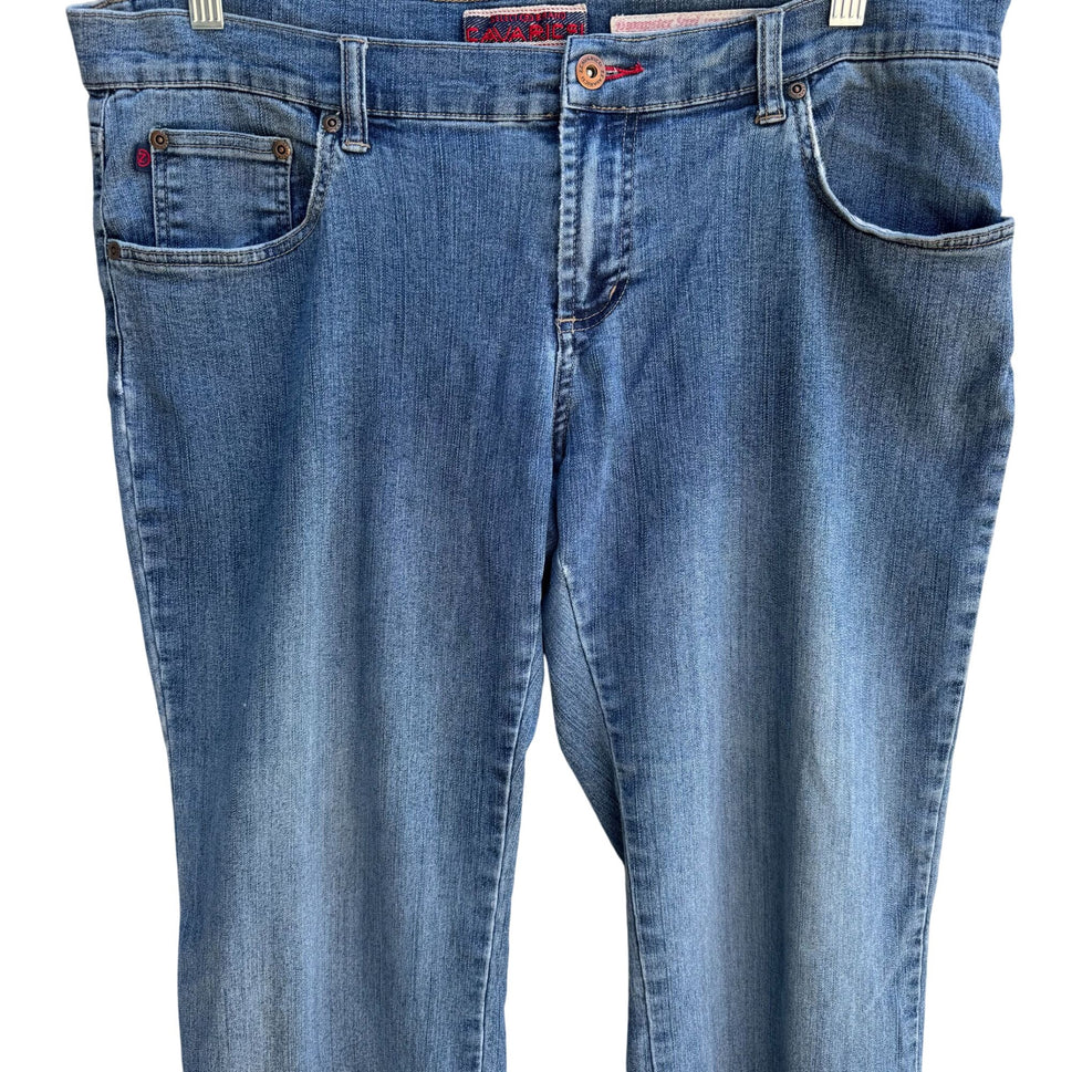 Z. Cavaricci Vintage Dumpster Girl Low Rise Blue Womens Bootcut Denim Jeans 13