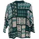Switch Dana Scott Vintage Fall Collection Rolled Neck Patchwork Knit Sweater Green M 2 image
