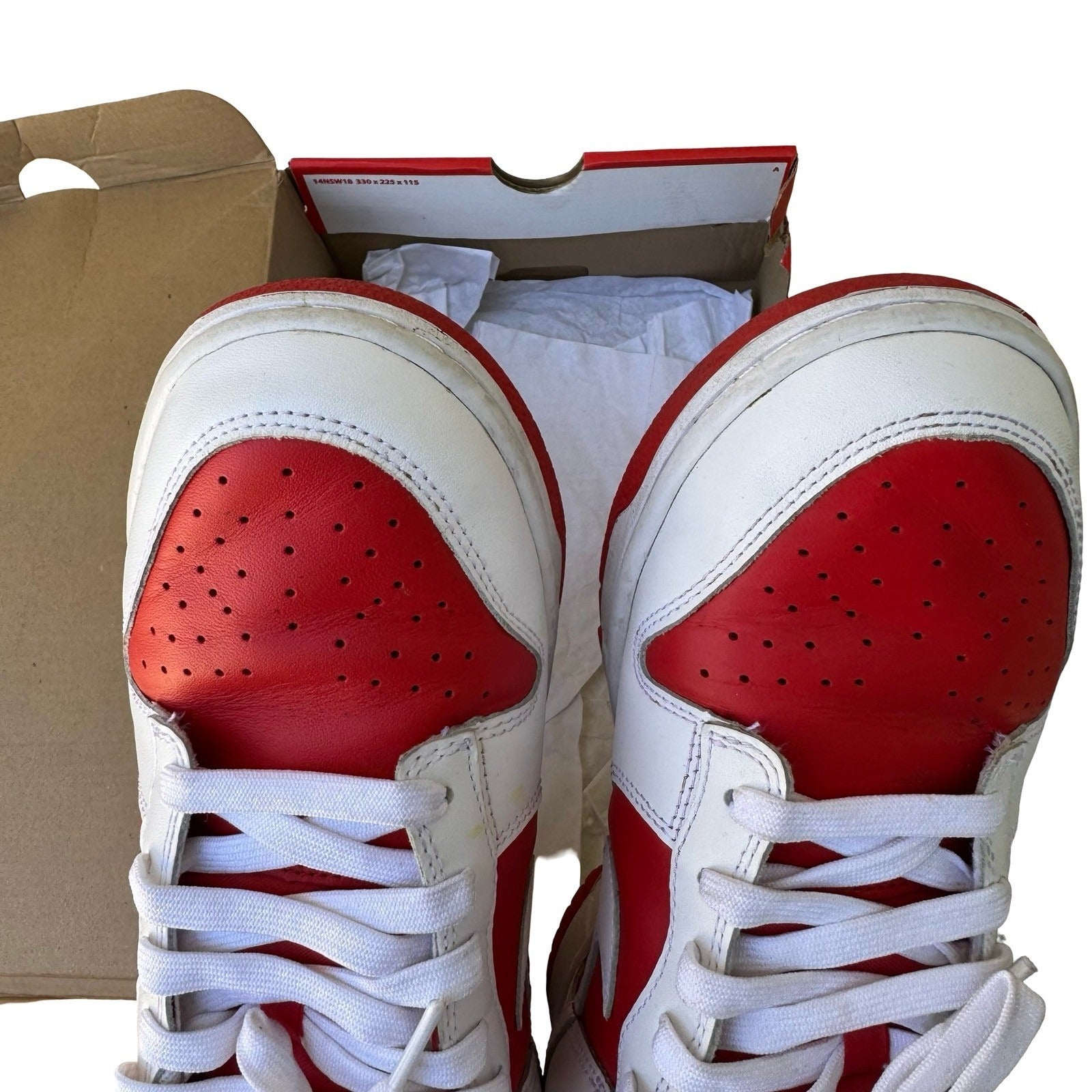 Nike Dunk Low Retro University Red White DD1391-600 Mens 10 BTTY St Johns Red