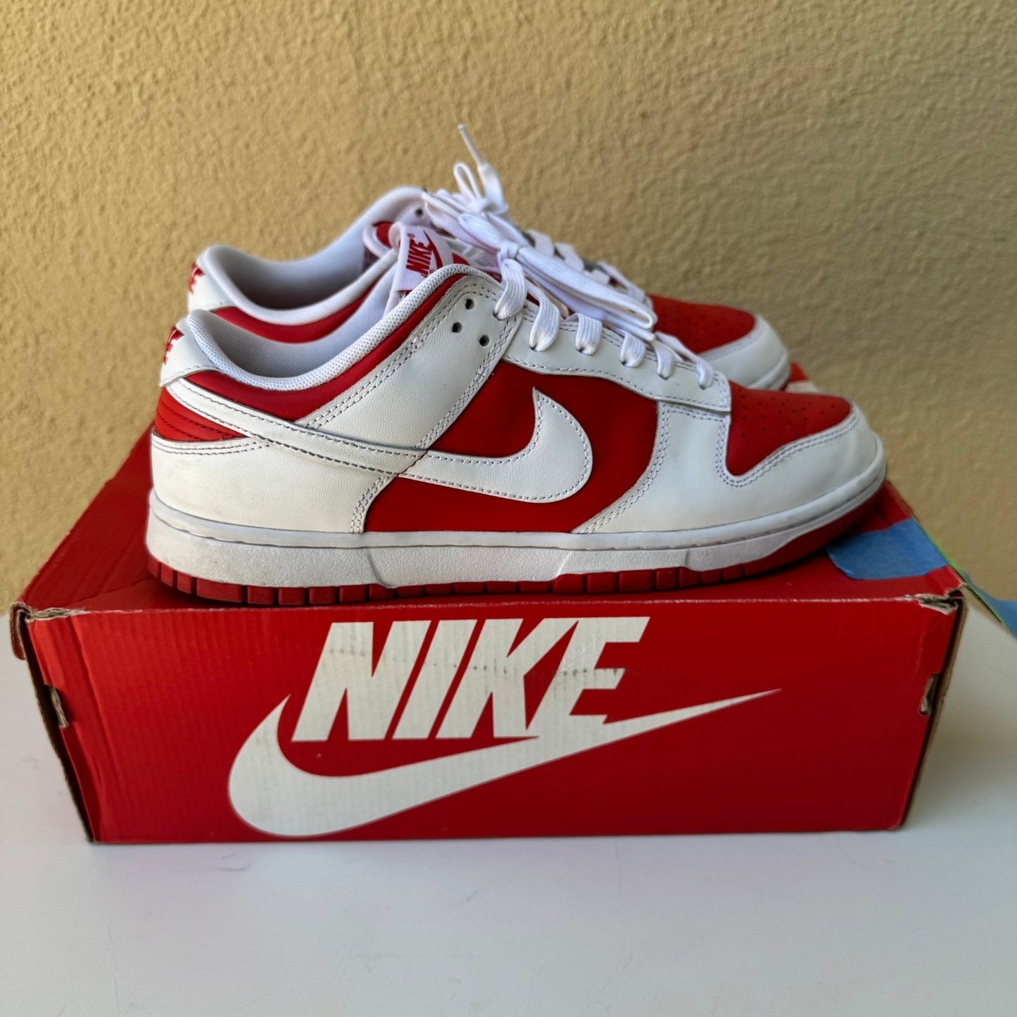 Nike Dunk Low Retro University Red White DD1391-600 Mens 10 BTTY St Johns Red