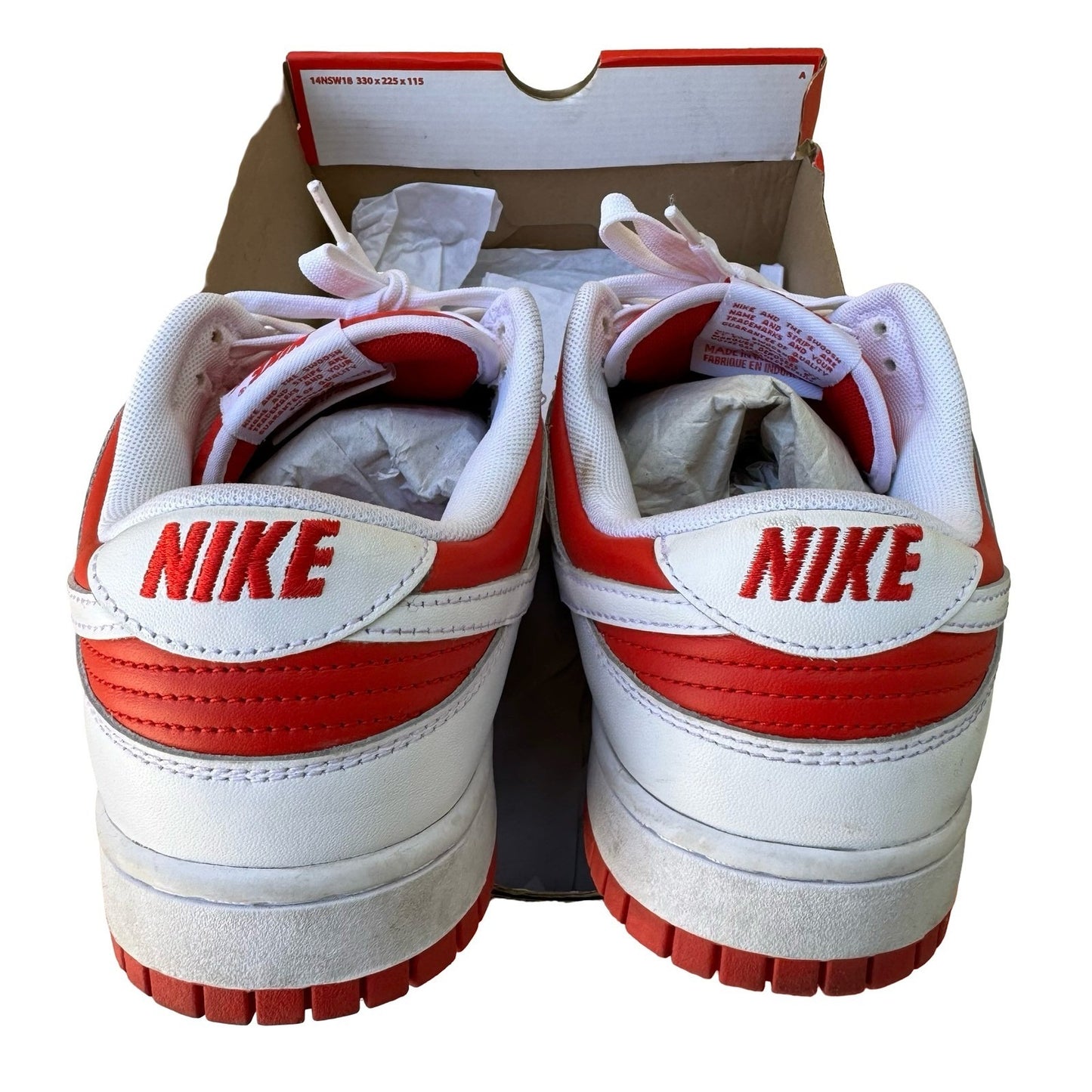 Nike Dunk Low Retro University Red White DD1391-600 Mens 10 BTTY St Johns Red