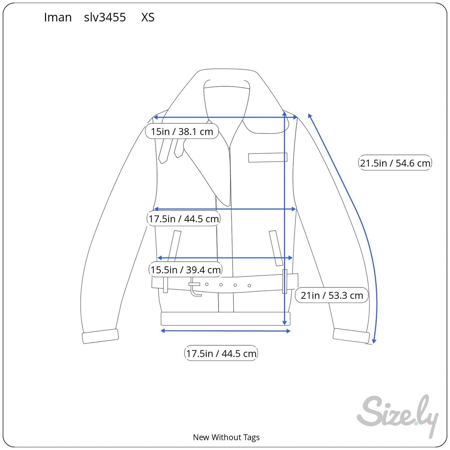 IMAN Womens Cognac Brown Genuine Leather Moto Jacket Knit Collar Gold Zip XS