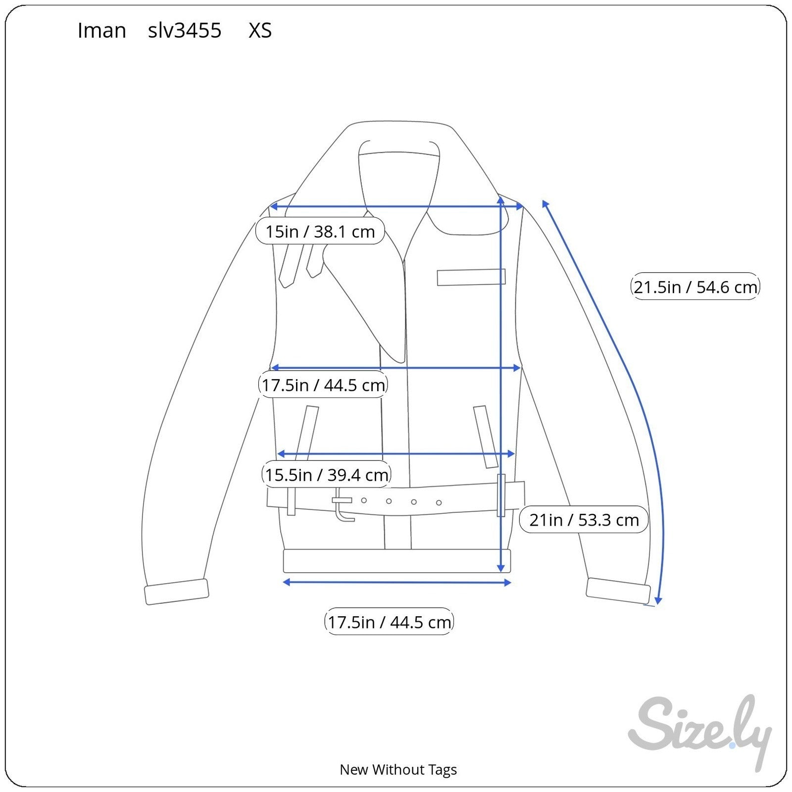 IMAN Womens Cognac Brown Genuine Leather Moto Jacket Knit Collar Gold Zip XS