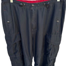 Switch Gap Vintage Mens Black Cargo Baggy Paratrooper Drawstring Waist Parachute Pants 3 image