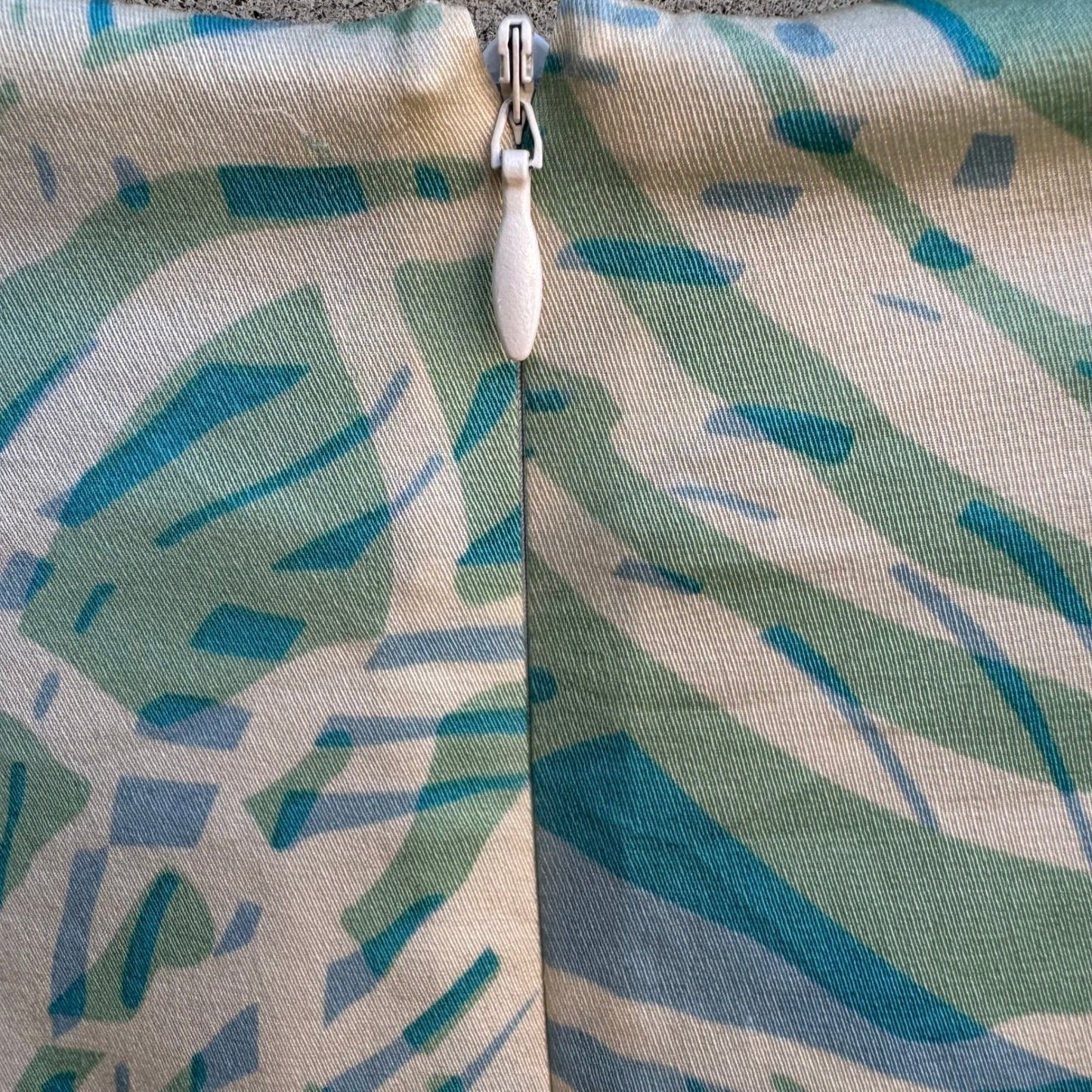 Filippa Y2K Coatal Resortwear Tropical Boho Palm Leaf Silk Blend Ruffle Skirt 2