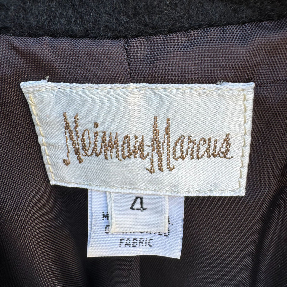 Neiman Marcus Vintage Womens Black Luxury Cashmere Old Money Blazer Jacket 4