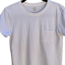 Switch American Giant Minimalist Pocket Tee 100% US Sustainable Cotton White Womens S 3 image