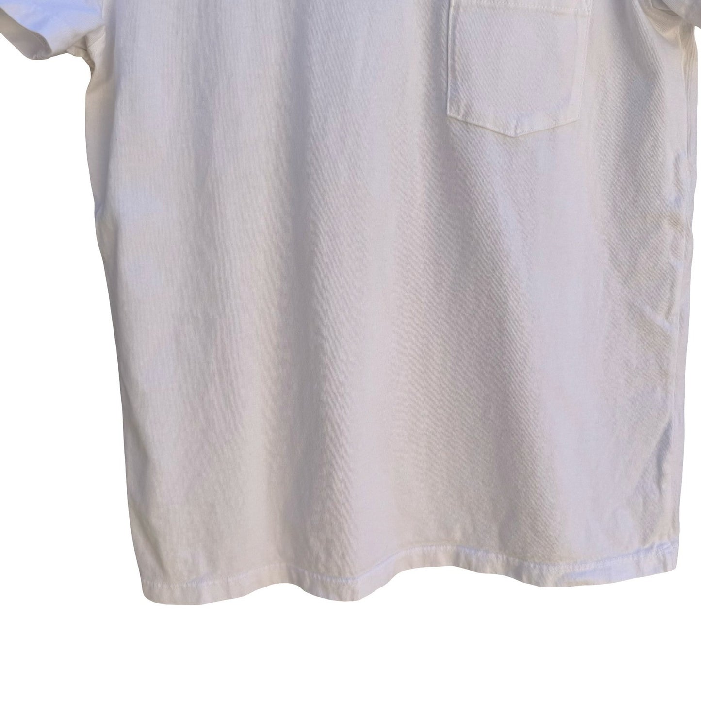 American Giant Minimalist Pocket Tee 100% US Sustainable Cotton White Womens S
