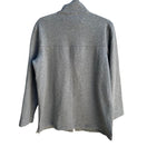 Switch The Quacker Factory Womens Gray Rhinestone Embellished Pocket Zip Jacket New S 2 image