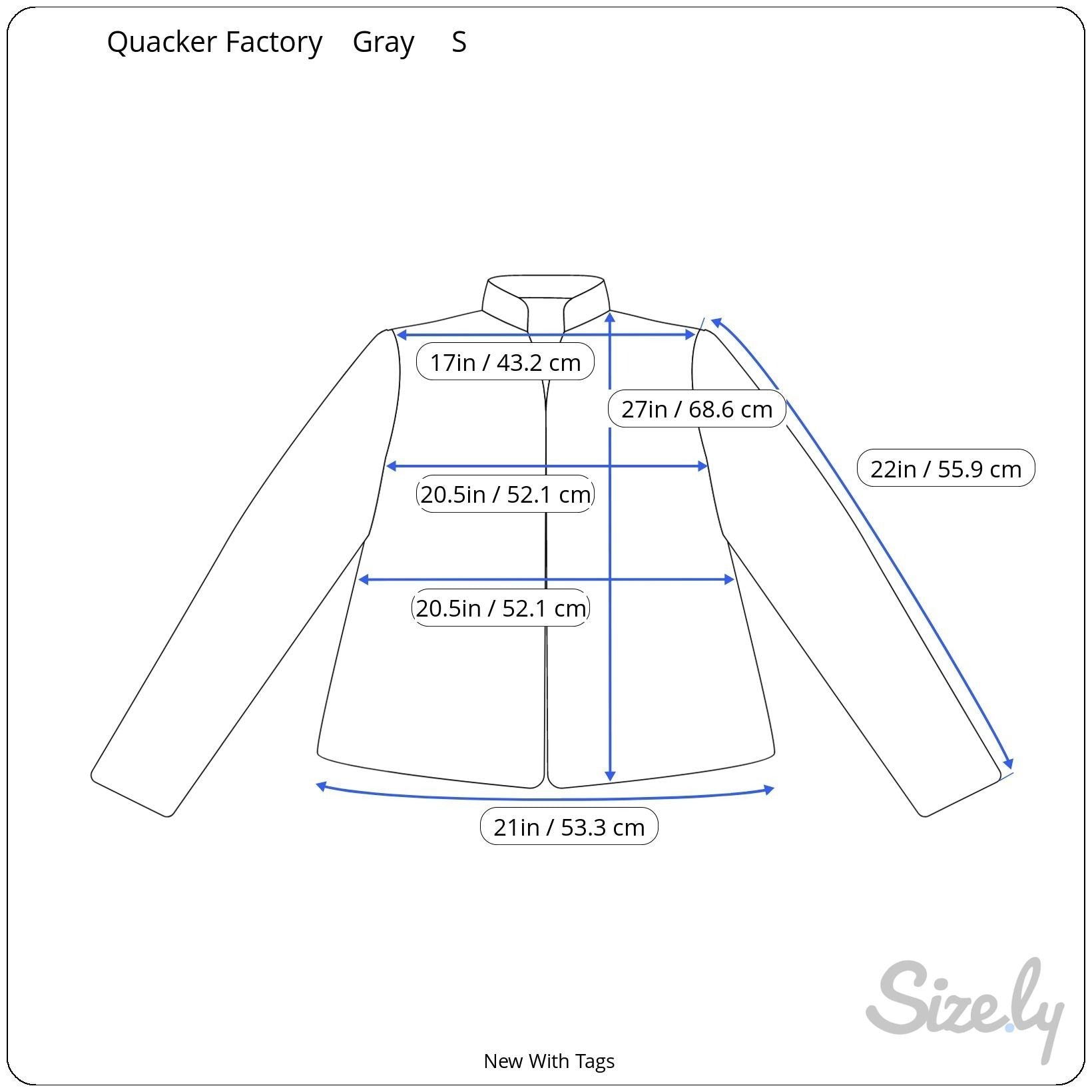 The Quacker Factory Womens Gray Rhinestone Embellished Pocket Zip Jacket New S