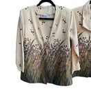 Switch Maggie Sweet Cottagecore 90s Floral Windswept 3pc Skirt Blouse Cardigan Set S 3 image