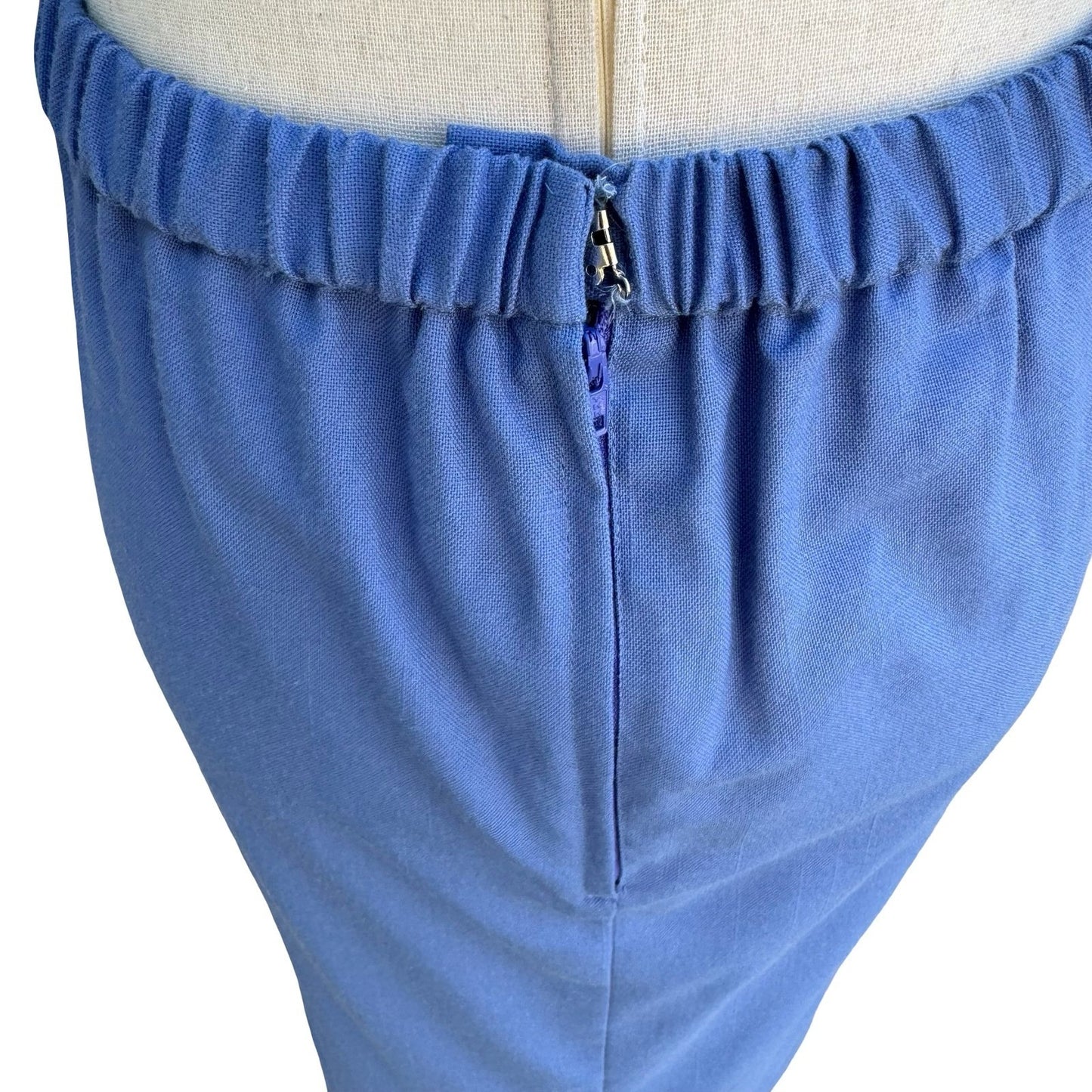 Sunshine Starshine Vintage 80s Retro Nautical Skirt Suit Striped Trim Blue 8