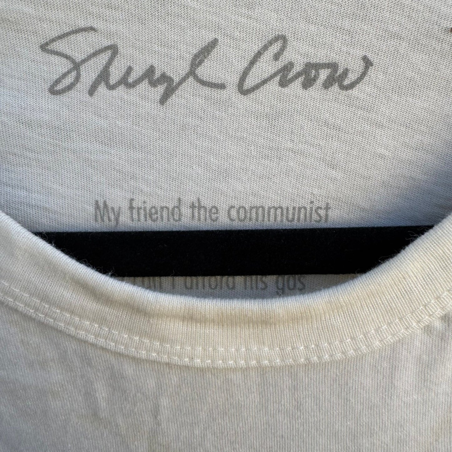 Sheryl Crow Graphic Baseball Tee White Fancy Ride Motorcycle Americana Medium