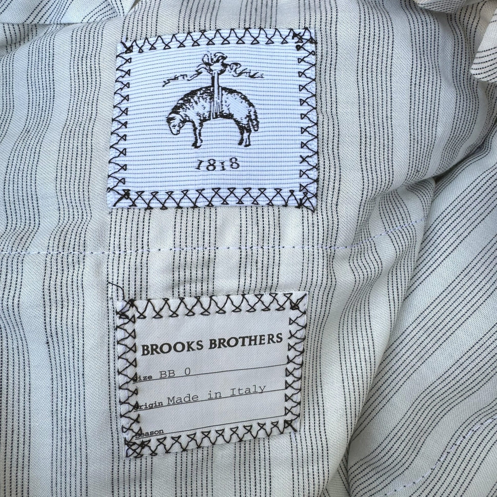 Brooks Brothers Black Fleece 1818 Thom Brown Italian Wool Mens Pinstripe Suit