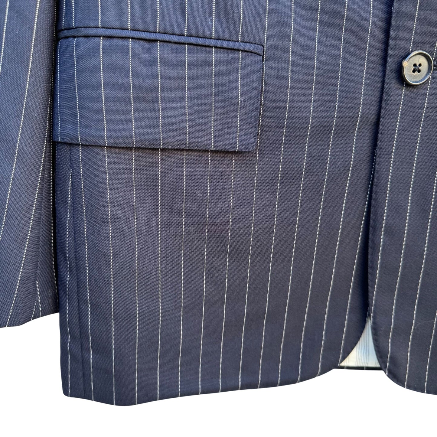 Brooks Brothers Black Fleece 1818 Thom Brown Italian Wool Mens Pinstripe Suit