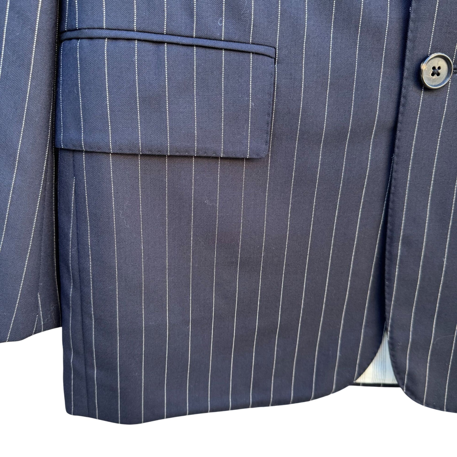 Brooks Brothers Black Fleece 1818 Thom Brown Italian Wool Mens Pinstripe Suit