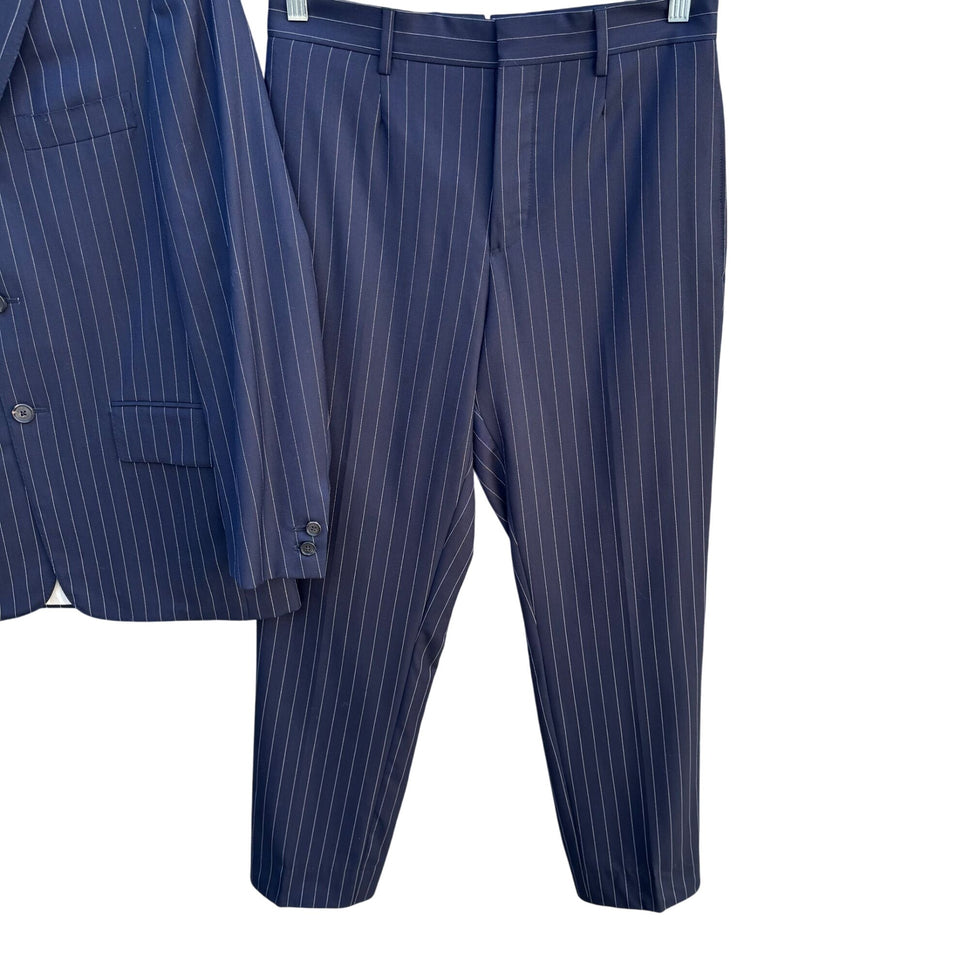 Brooks Brothers Black Fleece 1818 Thom Brown Italian Wool Mens Pinstripe Suit