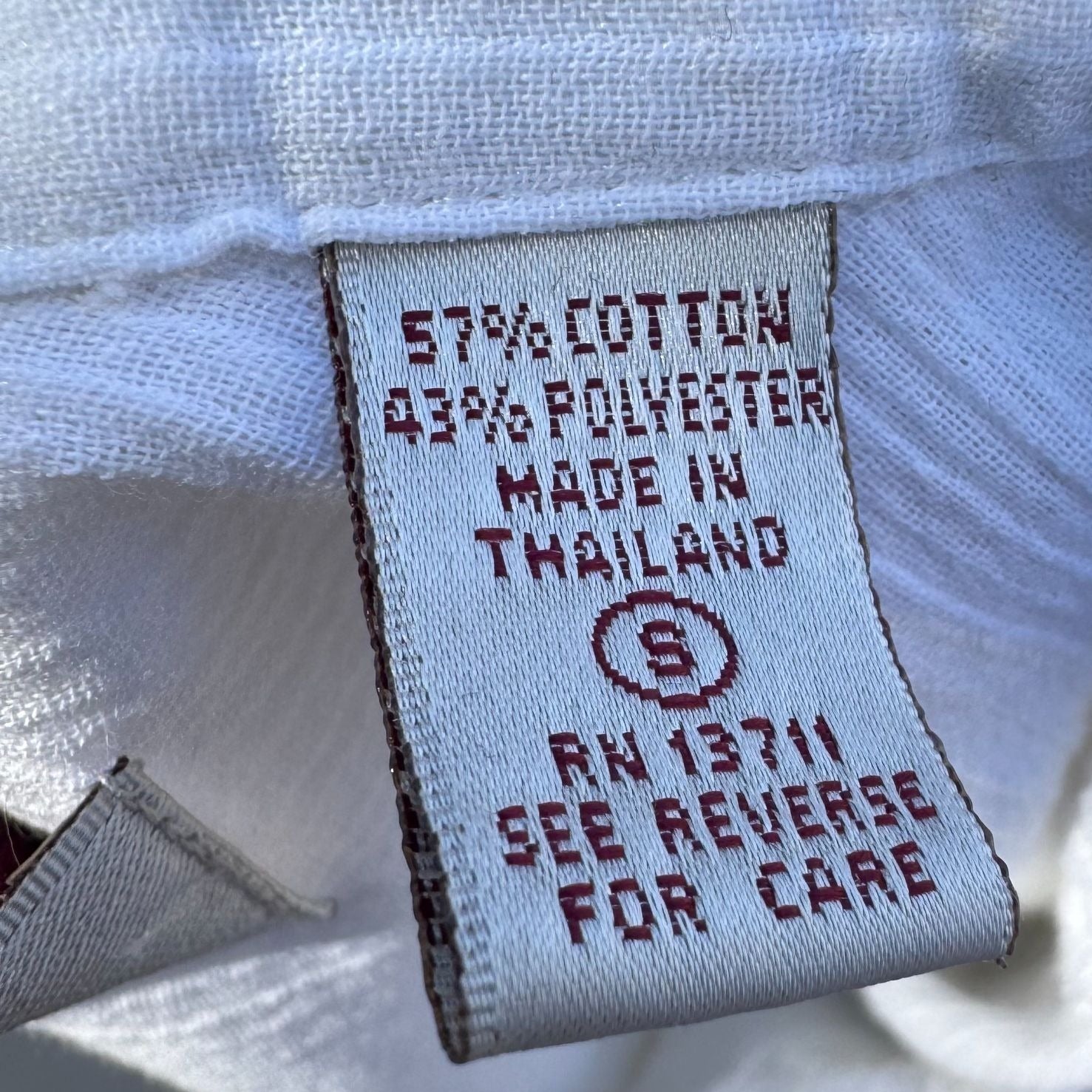 Karen Scott Vintage Womens Button-Up White Woven Long Roll Tab Sleeve Shirt S