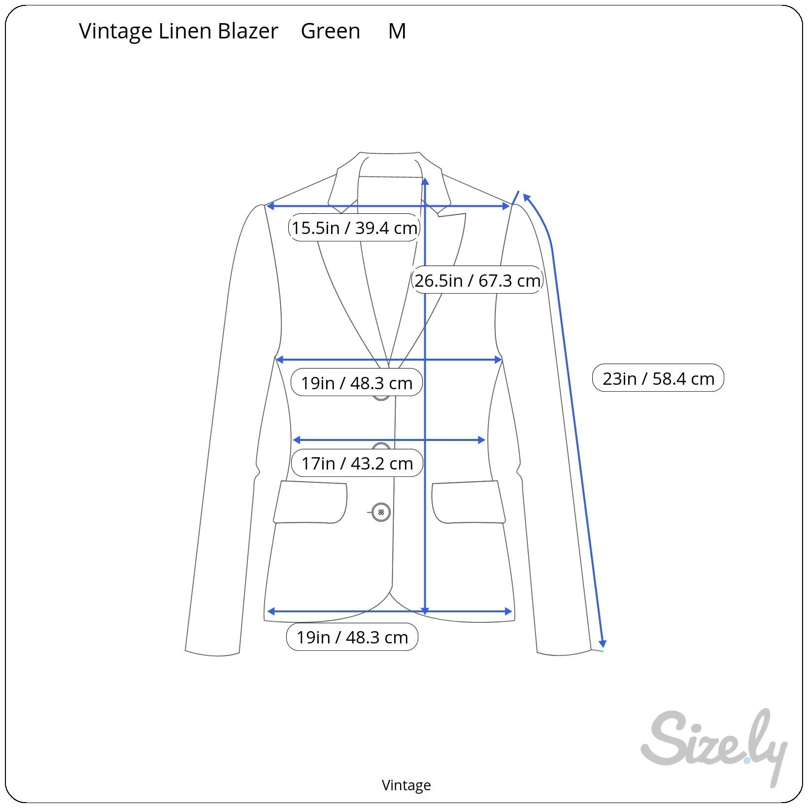 Vintage Womens Green Linen Preppy Decorative Gold Buttons Blazer Jacket Retro M