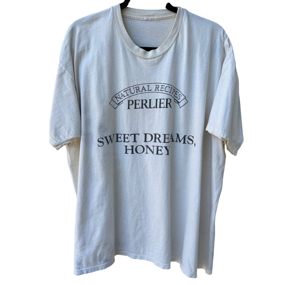 Perlier Natural Recipes Sweet Dreams Honey Graphic T-Shirt Off White Cotton Tee