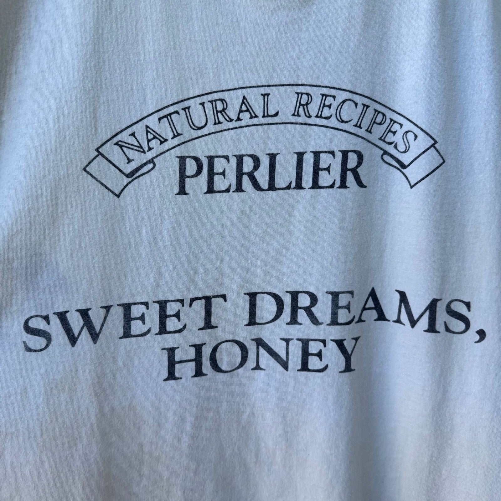 Perlier Natural Recipes Sweet Dreams Honey Graphic T-Shirt Off White Cotton Tee