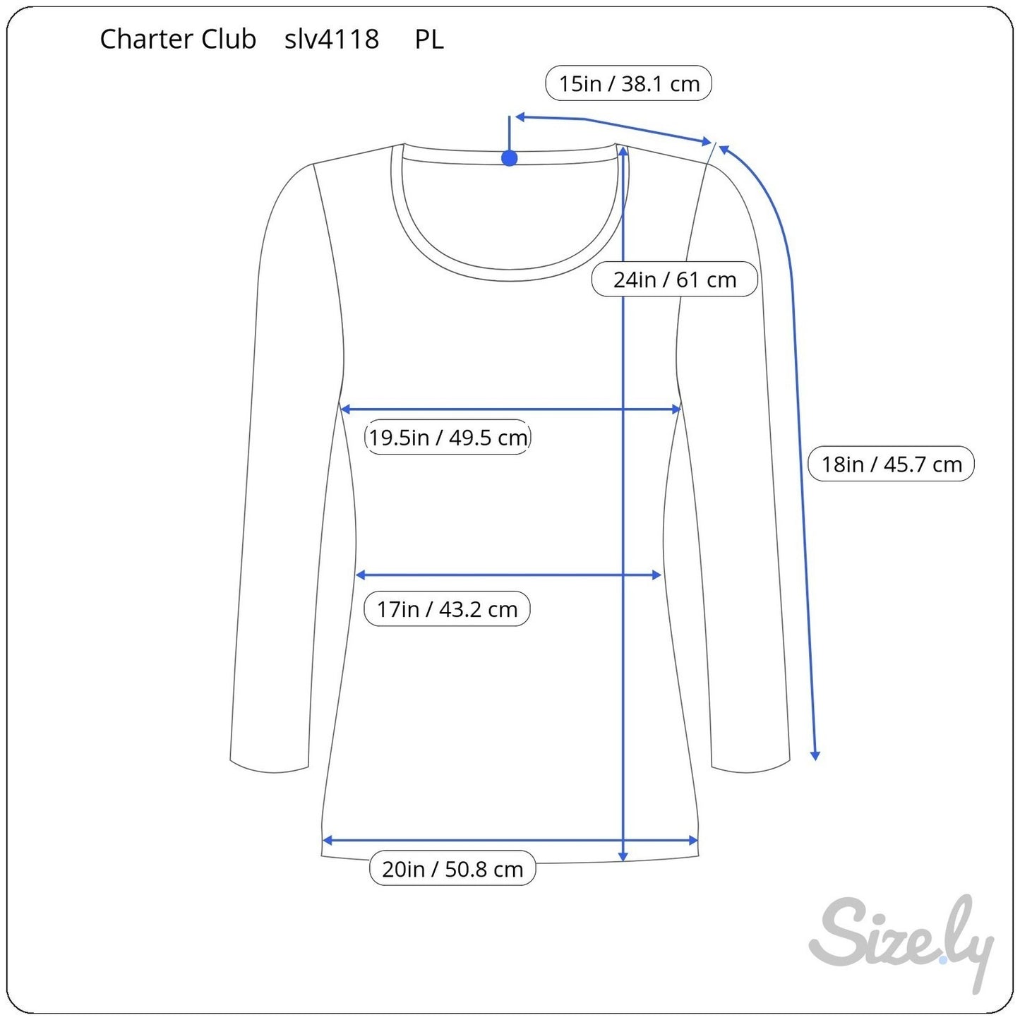 Charter Club Blue Medallion Paisley Mesh 3/4 Sleeve Top PL Boho Preppy Coastal
