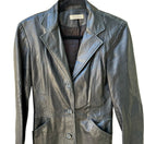 Switch Swann Antonia Rovira Vintage 90s Y2K Leather Goth Grunge Minimalist Jacket S 3 image