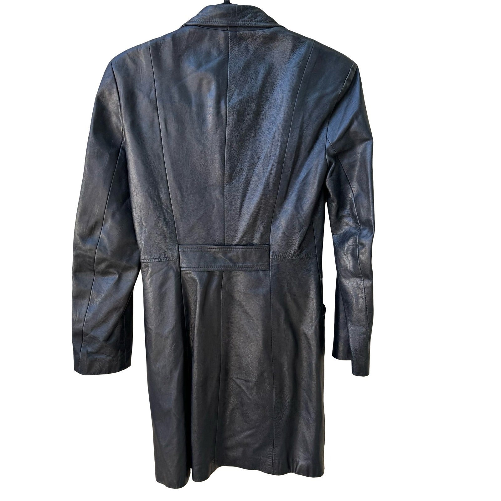 Swann Antonia Rovira Vintage 90s Y2K Leather Goth Grunge Minimalist Jacket S
