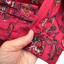 Switch Coldwater Creek Shaped Womens Red Paisley Button-Up Long-Sleeve Shirt Blouse S 3 image