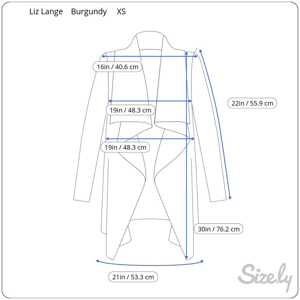 Liz Lange Herringbone Chevron Open Front Cardigan Jacket Herringbone Burgundy XS