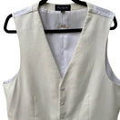 Switch Jos A Bank Coastal Minimalist Slim Fit Linen Cotton Suit Vest White Mens XL 3 image