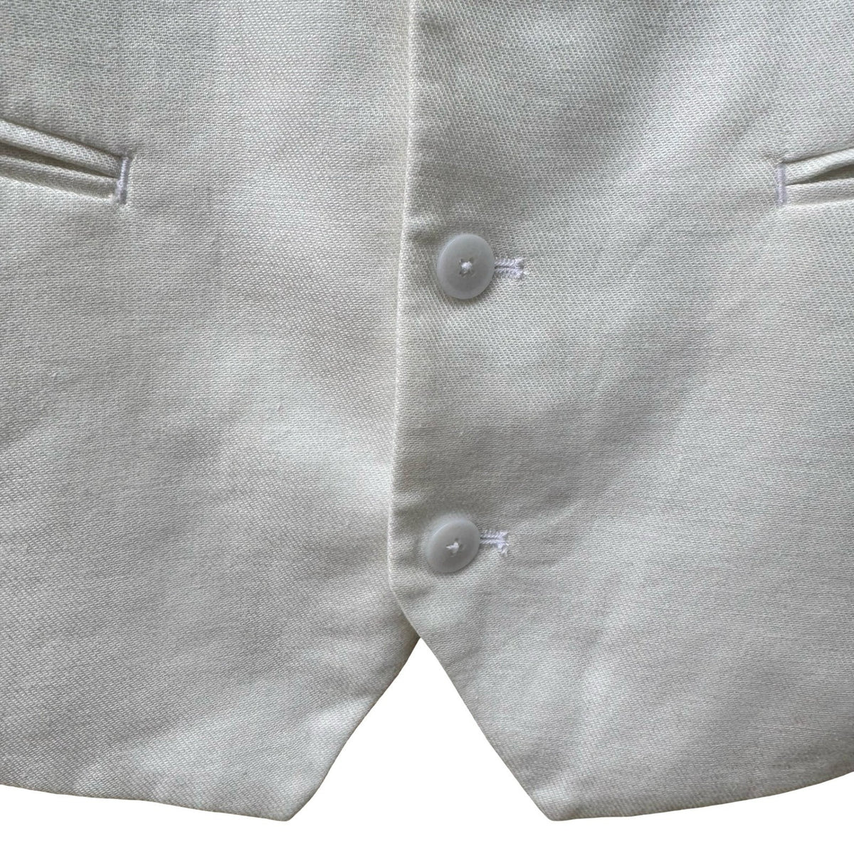 Jos A Bank Coastal Minimalist Slim Fit Linen Cotton Suit Vest White Mens XL