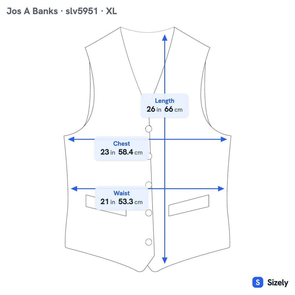 Jos A Bank Coastal Minimalist Slim Fit Linen Cotton Suit Vest White Mens XL