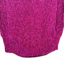 Switch Renee Tener Jeanne Pierre Petite Pink Linen Cotton Short Sleeve Knit Batwing Top 3 image