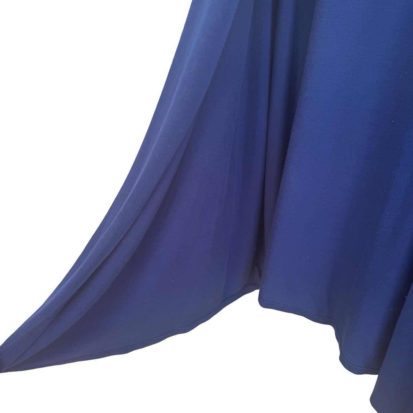 TravelSmith Minmalist Layering Open Front Draped Cardigan Shawl Collar Blue L