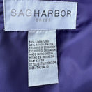 Switch Sag Harbor Purple Linen Blend Embroidered Beaded V-Neck Sheath Dress Sze 10 Boho 2 image