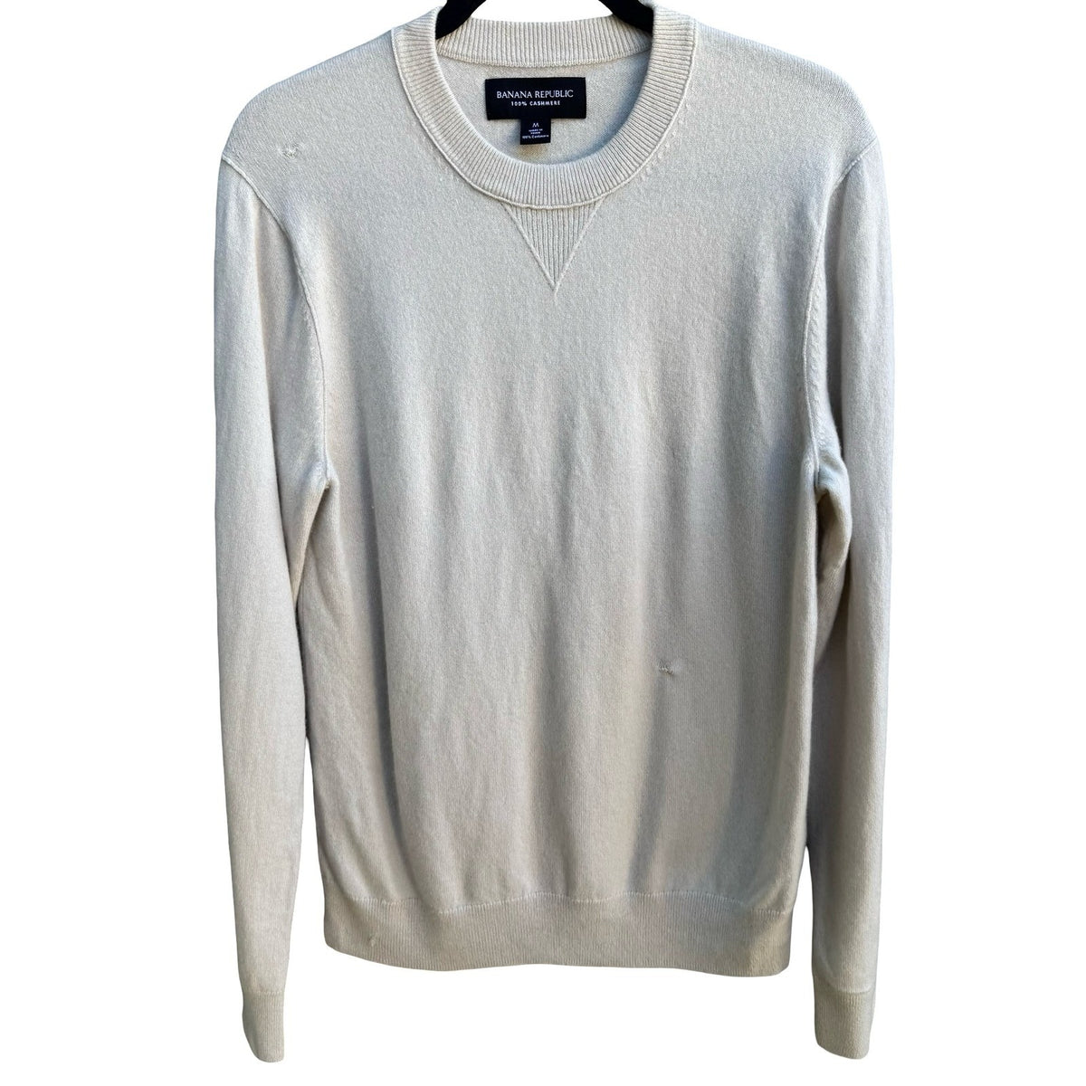 Banana Republic 100% Cashmere Quiet Luxury Preppy Minimalist Sweater Mens M