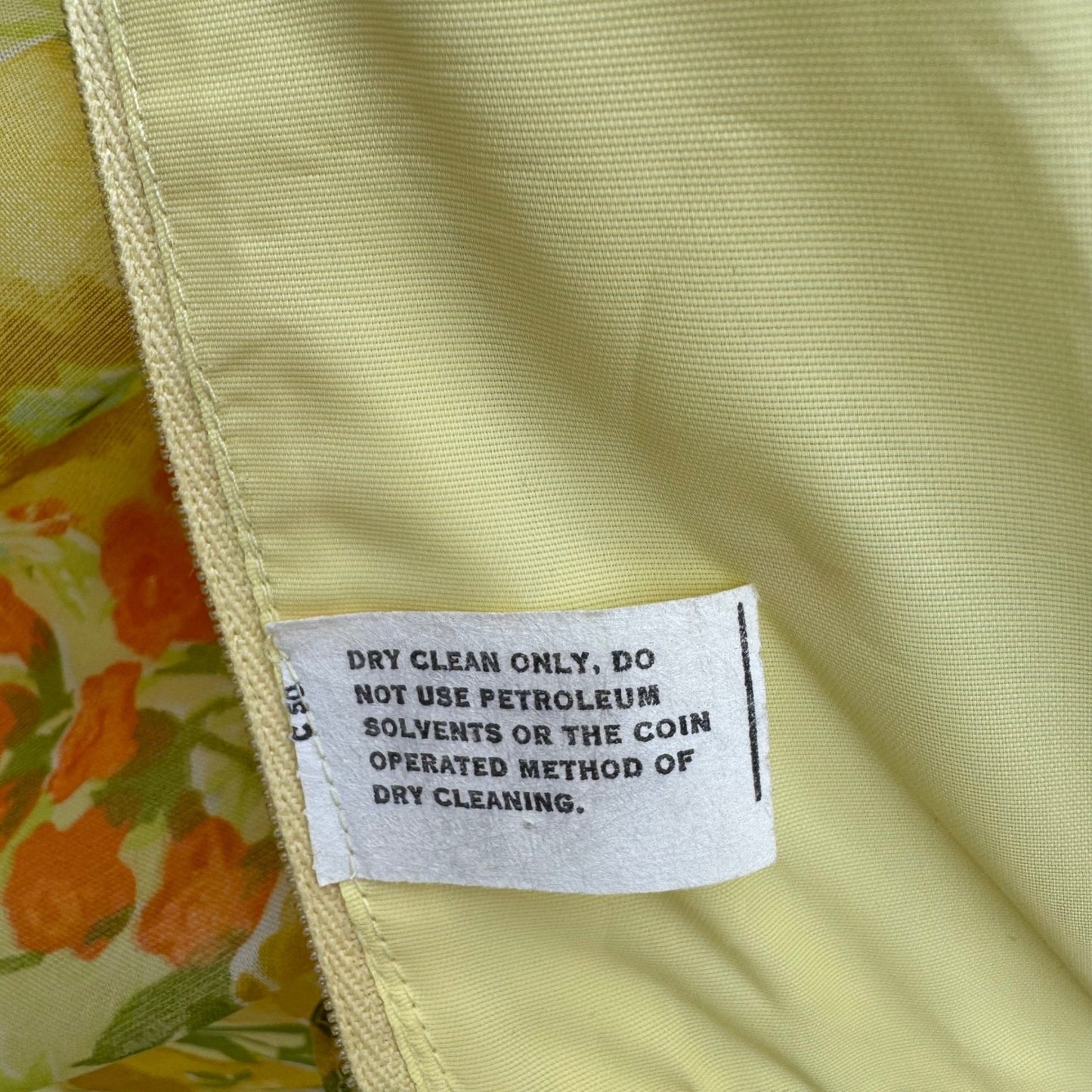 Vintage 70s Yellow Floral Chiffon Maxi Dress Ruffle Flutter Sleeve Garden Party