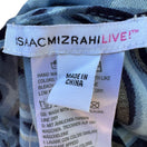 Switch Isaac Mizrahi Metallic Gauzy Animal Print Layering Scarf Shawl Blue Women OS NEW 2 image