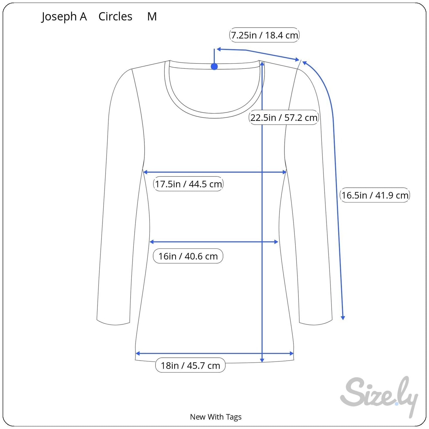 Joseph A Womens Multicolor Circle Print V-Neck 3/4 Sleeve Knit Blouse Top New M