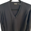 Switch DKNY Minimalist Preppy Quiet Luxury V-Neck Layering Knit Sweater Black Mens XL 3 image