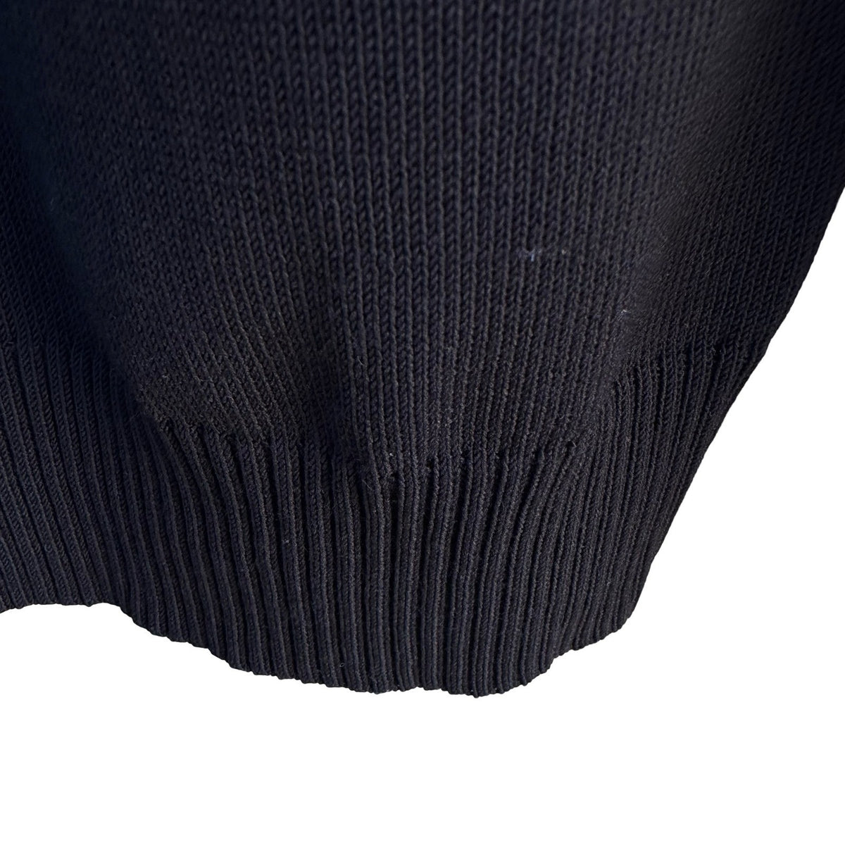 DKNY Minimalist Preppy Quiet Luxury V-Neck Layering Knit Sweater Black Mens XL