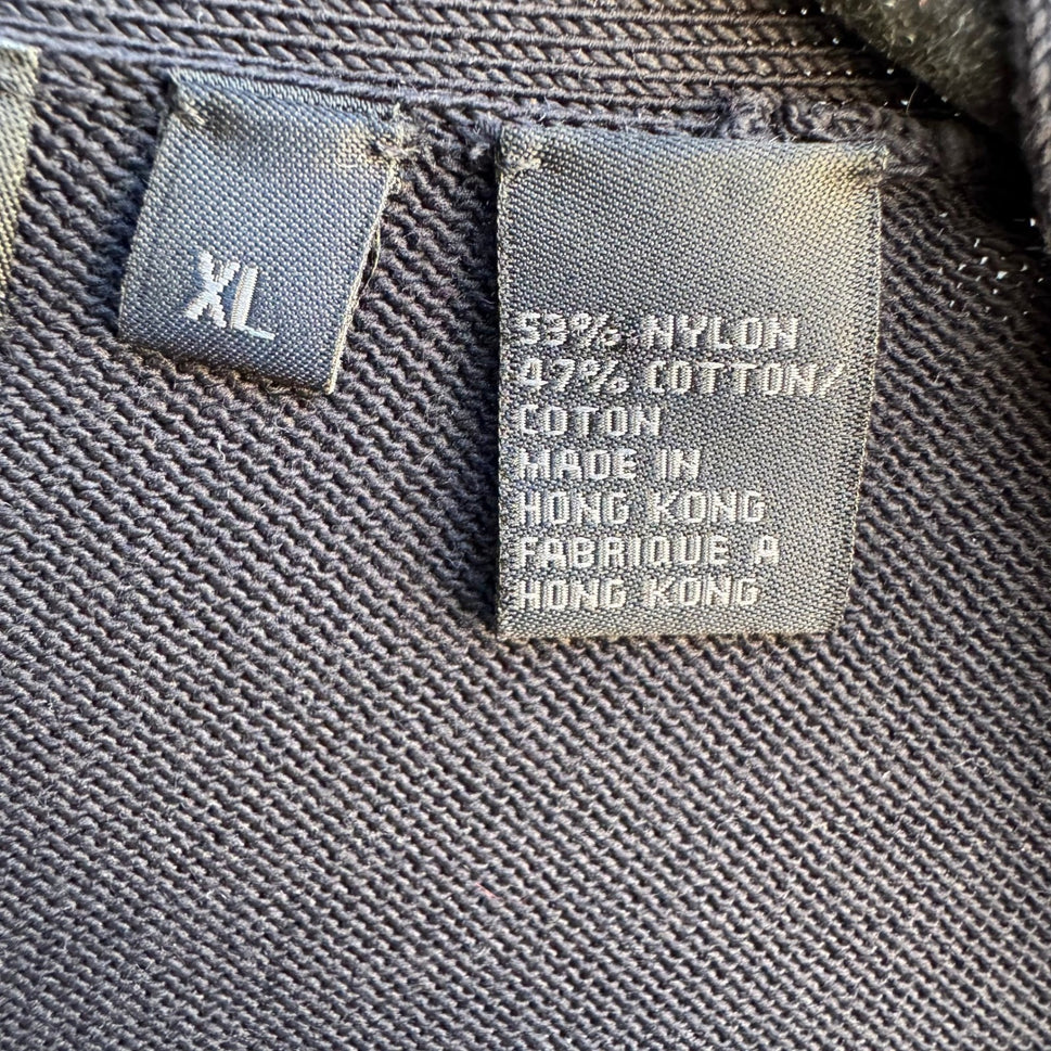 DKNY Minimalist Preppy Quiet Luxury V-Neck Layering Knit Sweater Black Mens XL