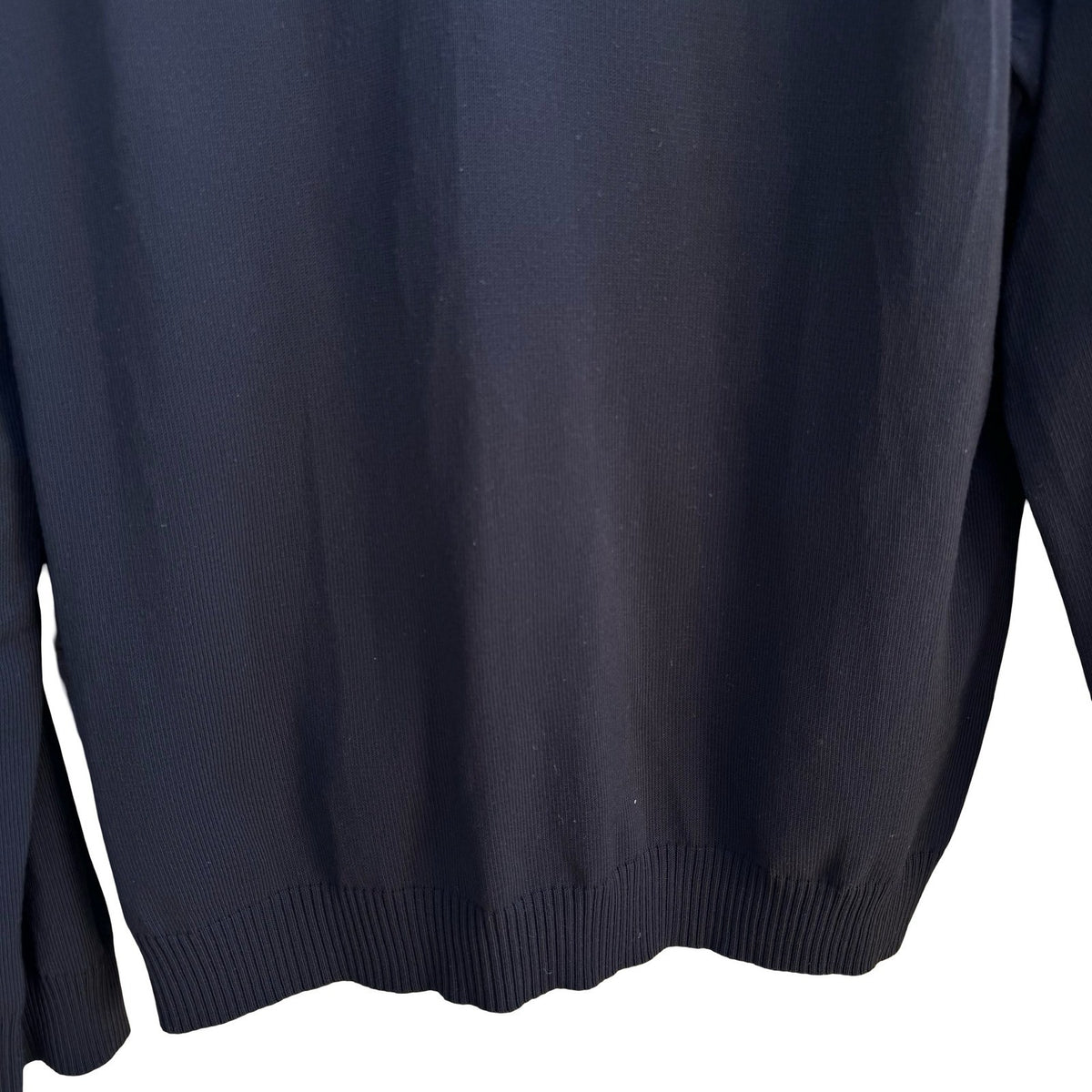 DKNY Minimalist Preppy Quiet Luxury V-Neck Layering Knit Sweater Black Mens XL