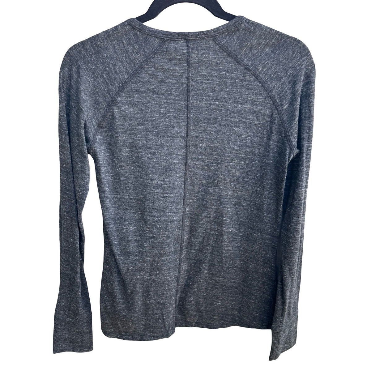American Giant Athleisure Minimalist Sustainable Raglan Long Sleeve Tee Grey M